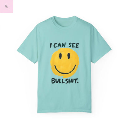 Funny Smiling Through the BS Unisex Tee - The flirty crow