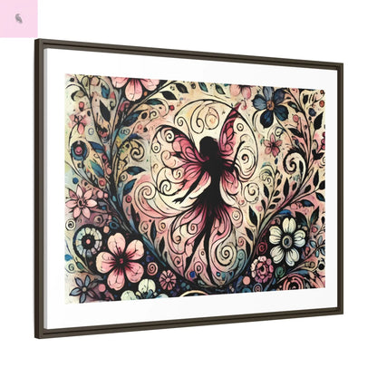 Framed Canvas Fairy art - The flirty crow