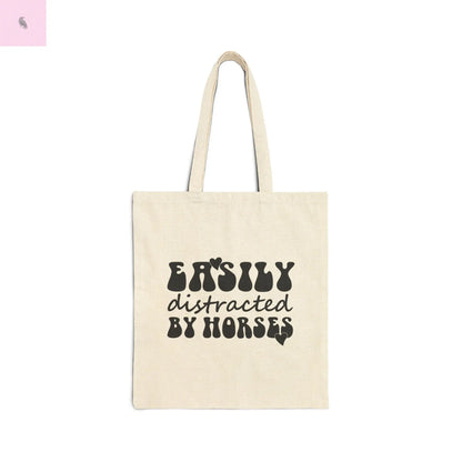 horse lover tote easily distracted by horses 10x15 tote bag the flirty crow