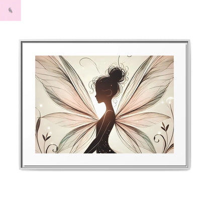 Framed Canvas Fairy wall art - The flirty crow