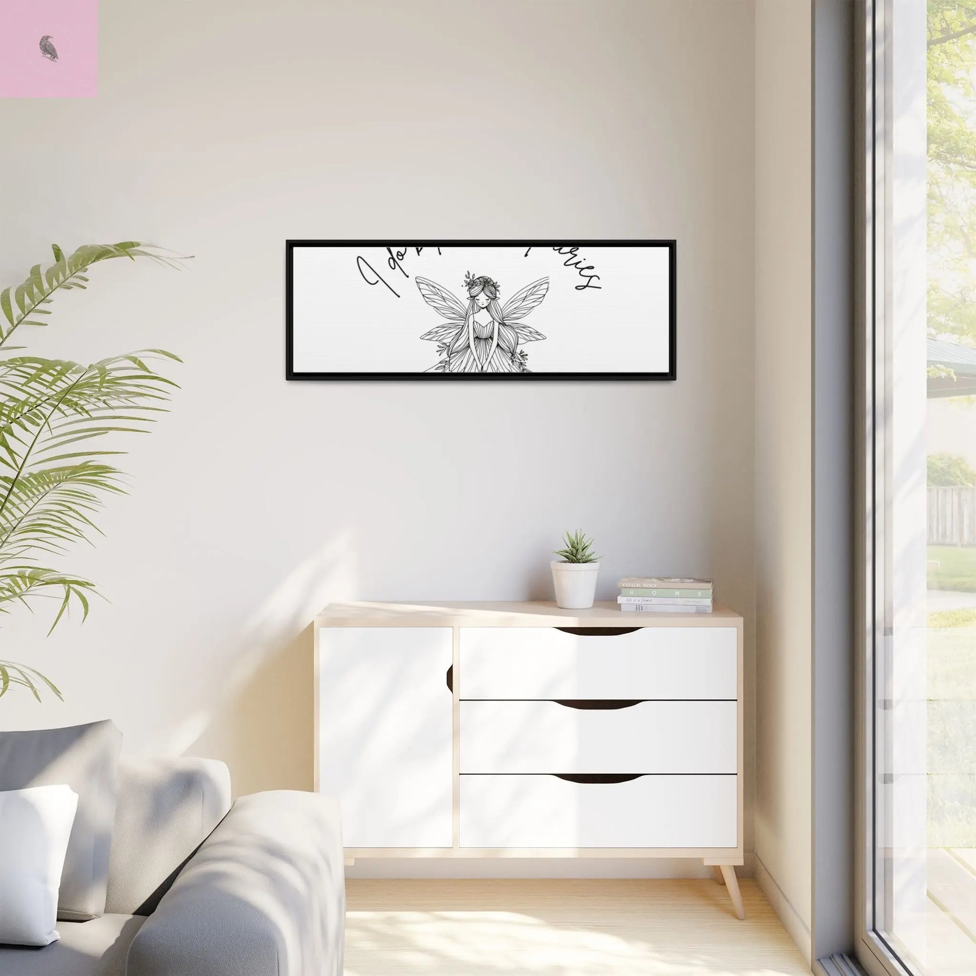 Fairies Canvas, Framed (Multi-color) - The flirty crow