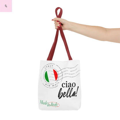 Chic Italian Tote Bag, gift for traveler,  beach tote,, Travel tote, , Gift for Her, Shopping, Beach Bag, farmers market tote The flirty crow