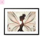 Framed Canvas Fairy wall art - The flirty crow