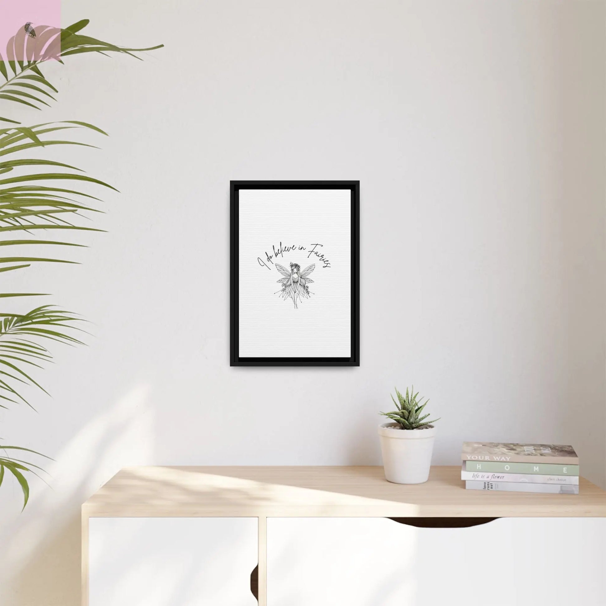Fairies Canvas, Framed (Multi-color) - The flirty crow