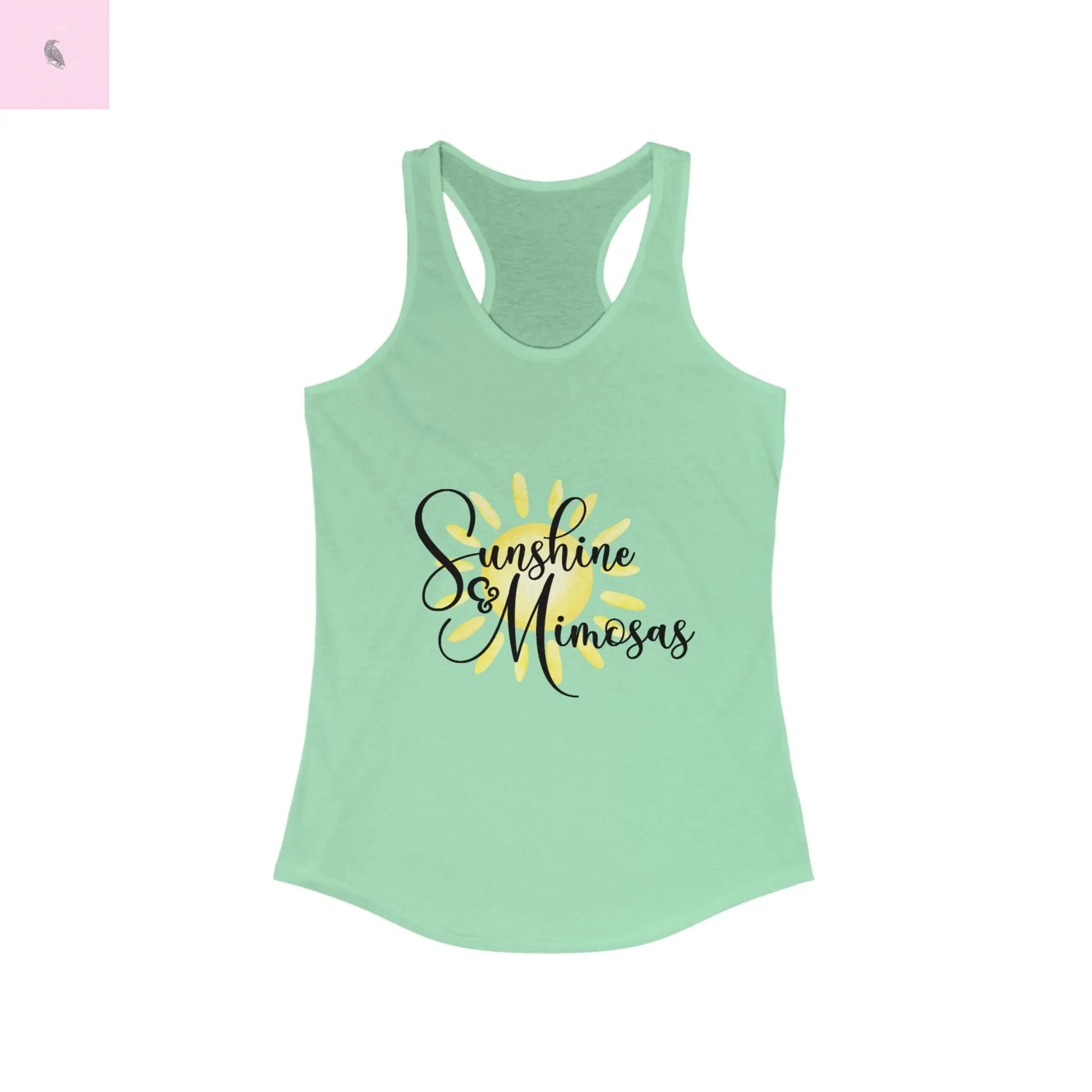 Sunshine & mimosas Women's IRacerback Tank the flirty crow