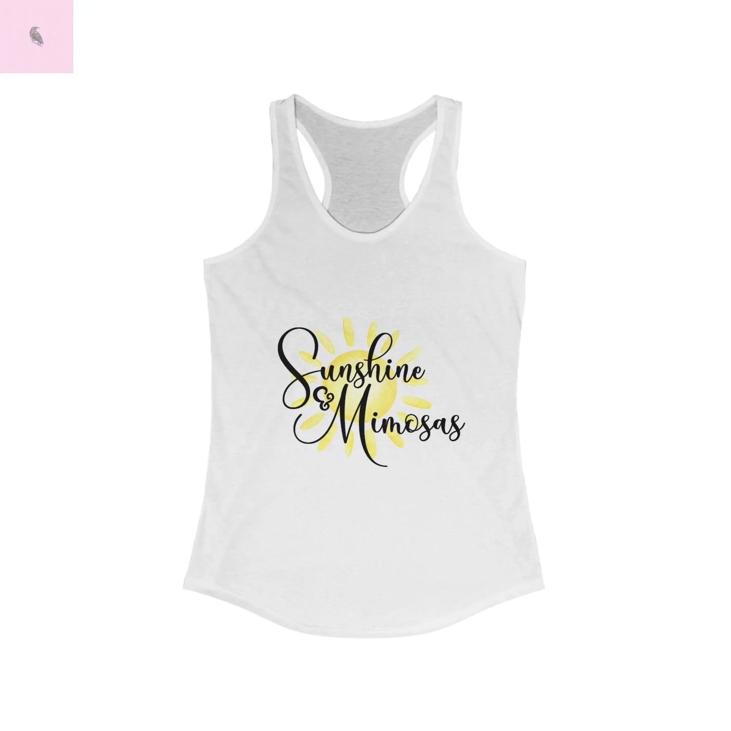 Sunshine & mimosas Women's IRacerback Tank the flirty crow