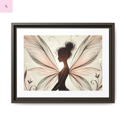 Framed Canvas Fairy wall art - The flirty crow