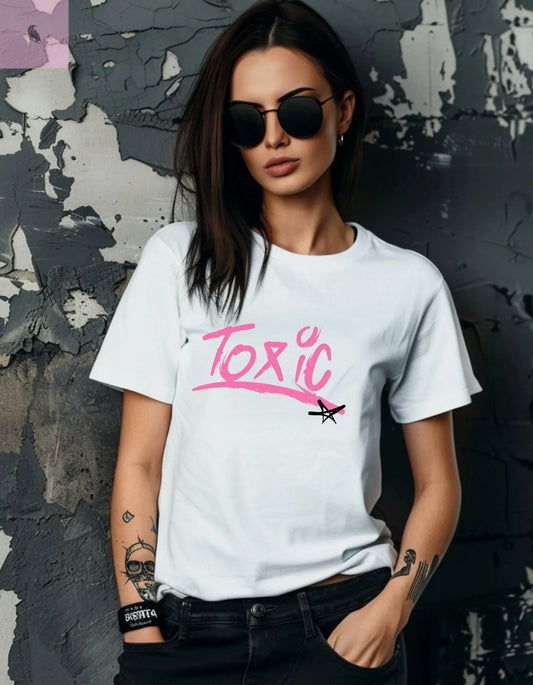 Edgy Unisex T-Shirt - Toxic graphic Design the flirty crow