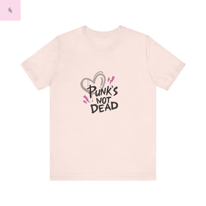Punks Not Dead Cute Trendy Unisex Tshirt, Fashion Tee, Graphic Tee, Hipster Shirt, Alternative Clothing, Music Lover Gift the flirty crow