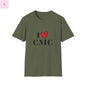 I Love CMC Unisex 49erT-Shirt, gift for niner fan, Game Day tee, 49er tshirt The flirty crow