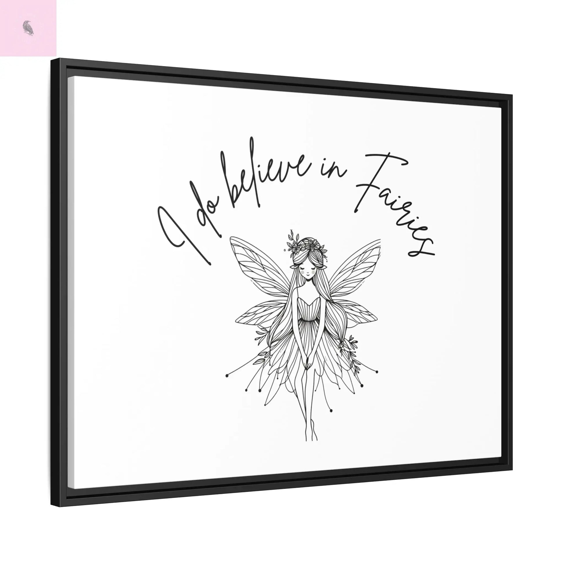 Fairies Canvas, Framed (Multi-color) - The flirty crow