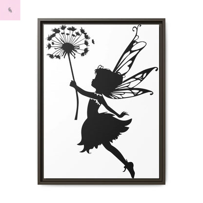 Framed canvas Fairy Silhouette Wall Art, Fairy lover Home Decor, Whimsical Framed Canvas, Fairy Gift, Kids Room Decoration, Nursery Art The flirty crow
