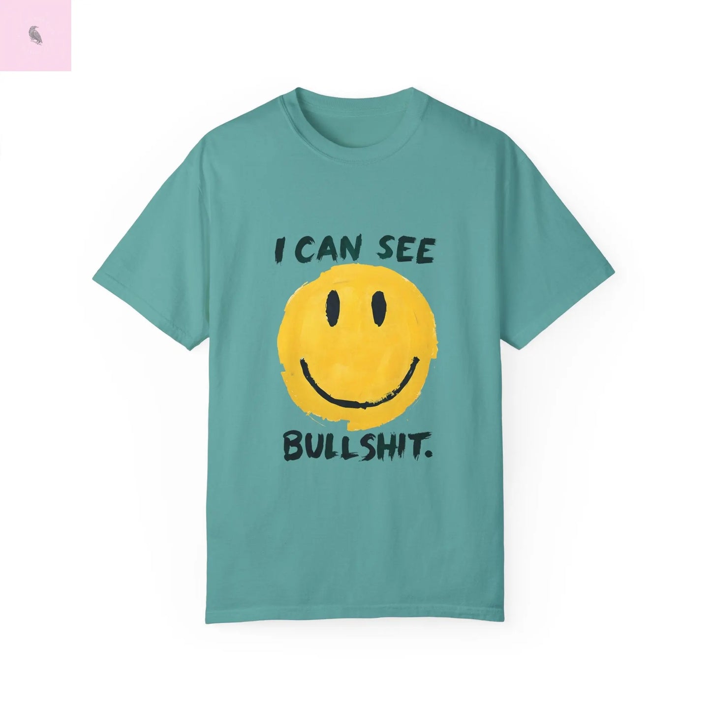 Funny Smiling Through the BS Unisex Tee - The flirty crow