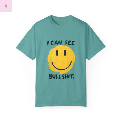 Funny Smiling Through the BS Unisex Tee - The flirty crow