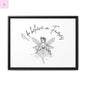 Fairies Canvas, Framed (Multi-color) - The flirty crow