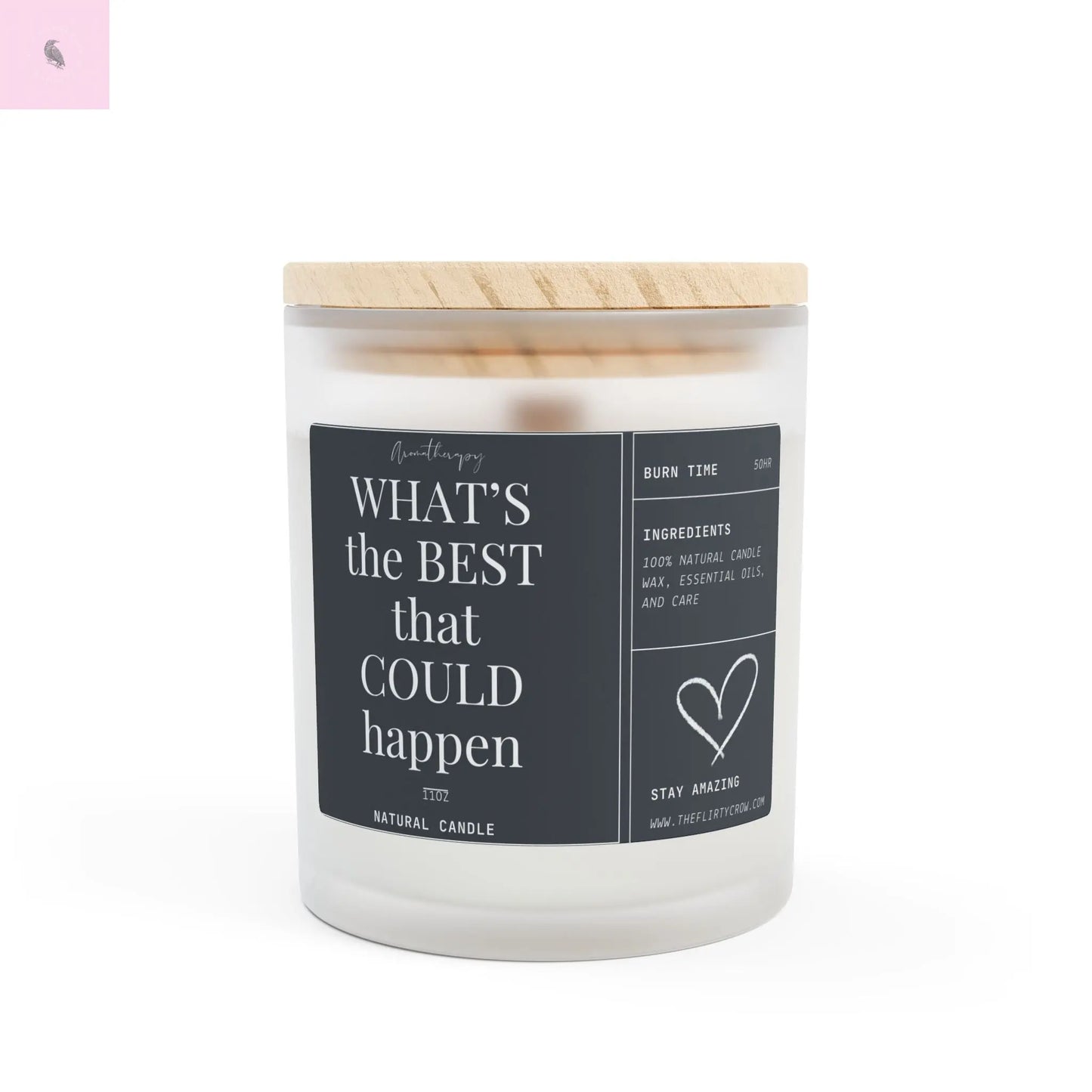 Positivity Candle The flirty crow