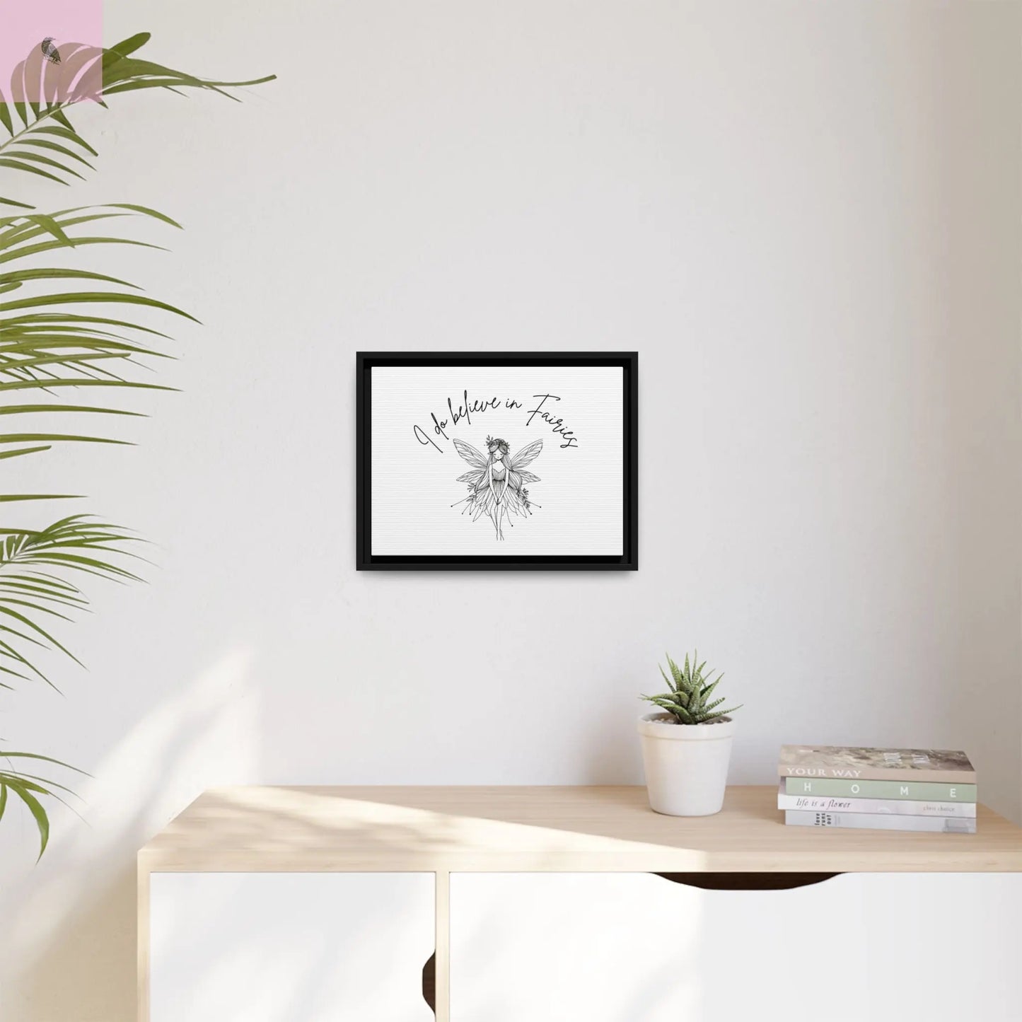 Fairies Canvas, Framed (Multi-color) - The flirty crow