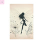 Elegant Fairy Silhouette Rolled Poster - Enchanting Wall Art for Home Decor - The flirty crow