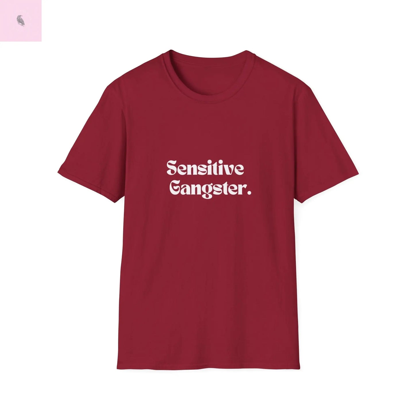 Sensitive Gangster tshirt,  Unisex  beachT-Shirt,  Funny summer top, Gift for Him/Her, Casual Wear, trending tee, cotton soft  top The flirty crow