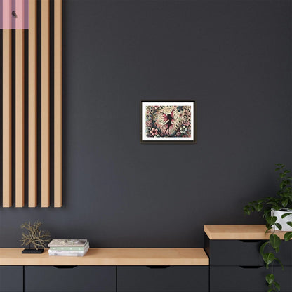 Framed Canvas Fairy art - The flirty crow