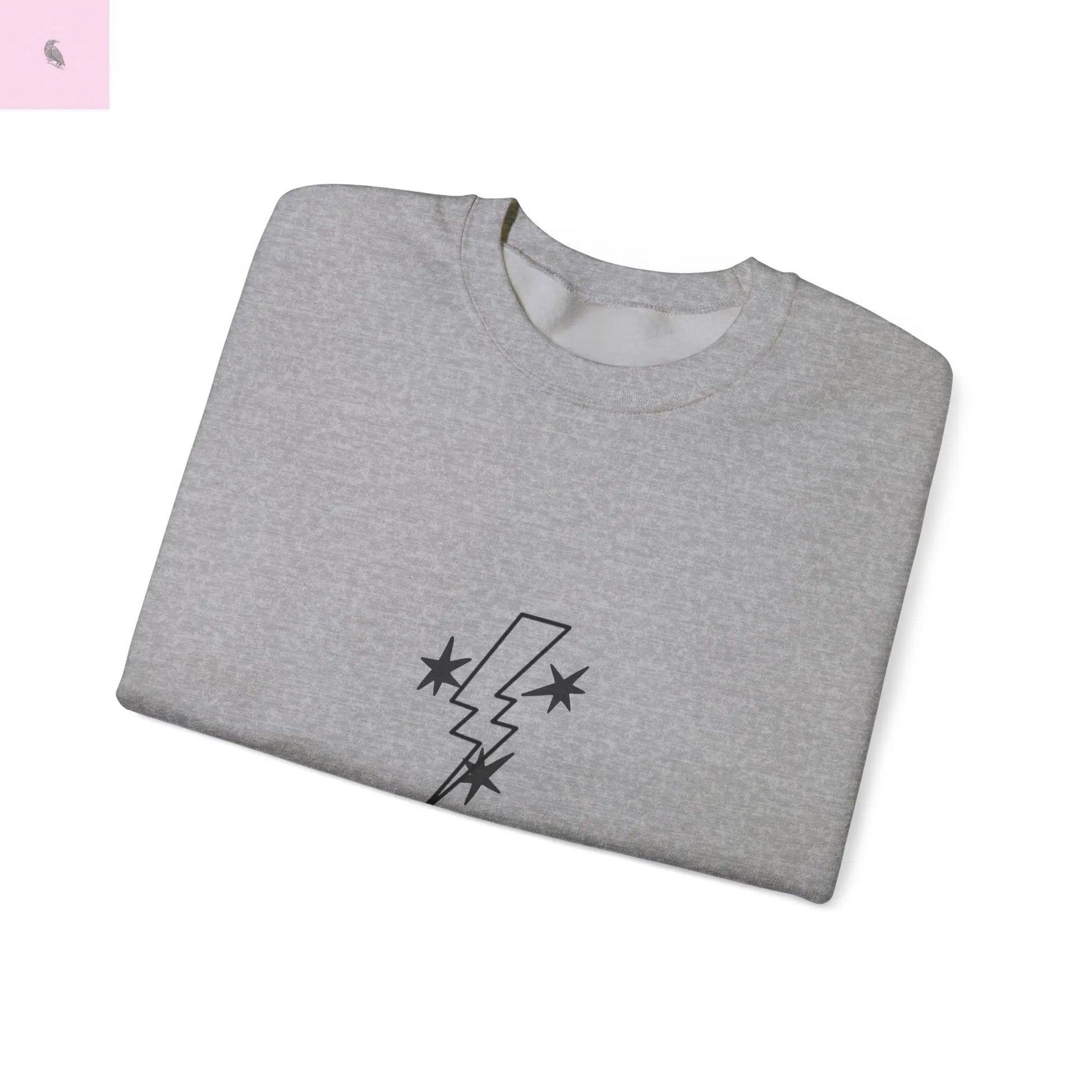 Lightning Bolt Crewneck Sweatshirt the flirty crow