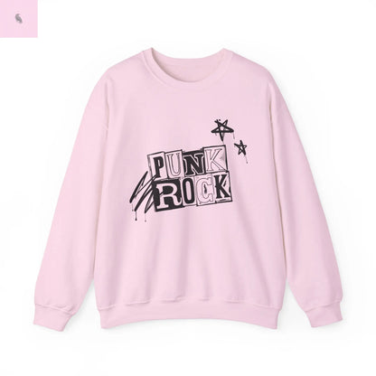 Punk Rock Crewneck Sweatshirt, Trendy Music Lover Sweatshirt, Cozy Warm Sweater, Unisex Sweatshirt, Fun Crewneck Jumper the flirty crow