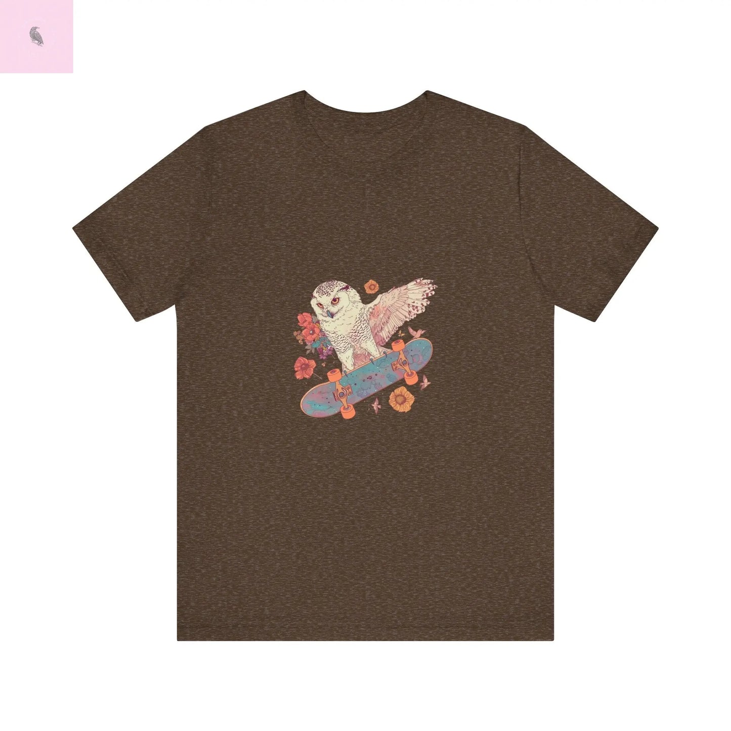 Skateboarding Owl Lovers Tee The flirty crow
