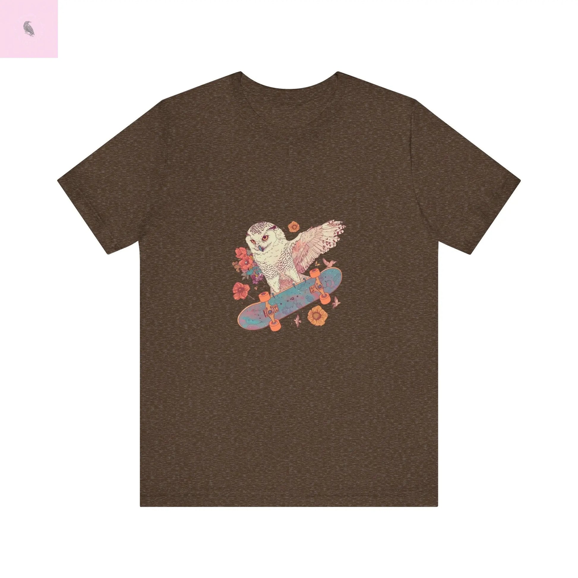Skateboarding Owl Lovers Tee The flirty crow