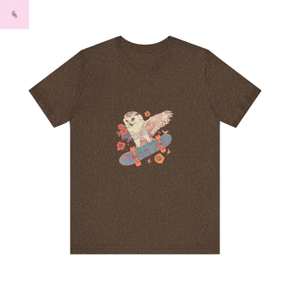 Skateboarding Owl Lovers Tee The flirty crow