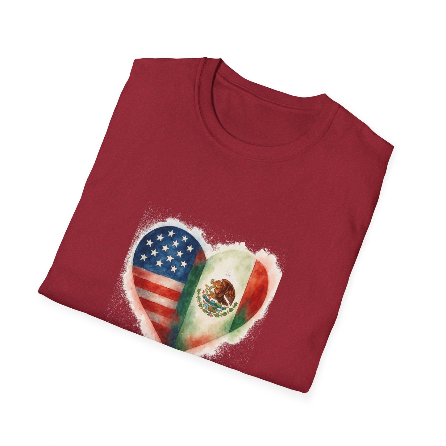 Hispanic Heritage Mexico America Flags Unisex T-Shirt