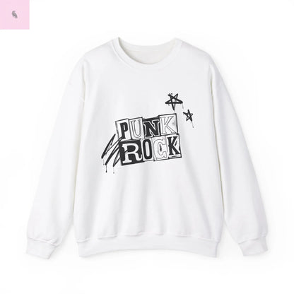 Punk Rock Crewneck Sweatshirt, Trendy Music Lover Sweatshirt, Cozy Warm Sweater, Unisex Sweatshirt, Fun Crewneck Jumper the flirty crow