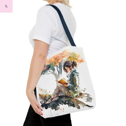Reading Tote Bag, Literary Gift, Book Lover Tote, Eco-Friendly Bag, readers shopping Tote, book club bag The flirty crow