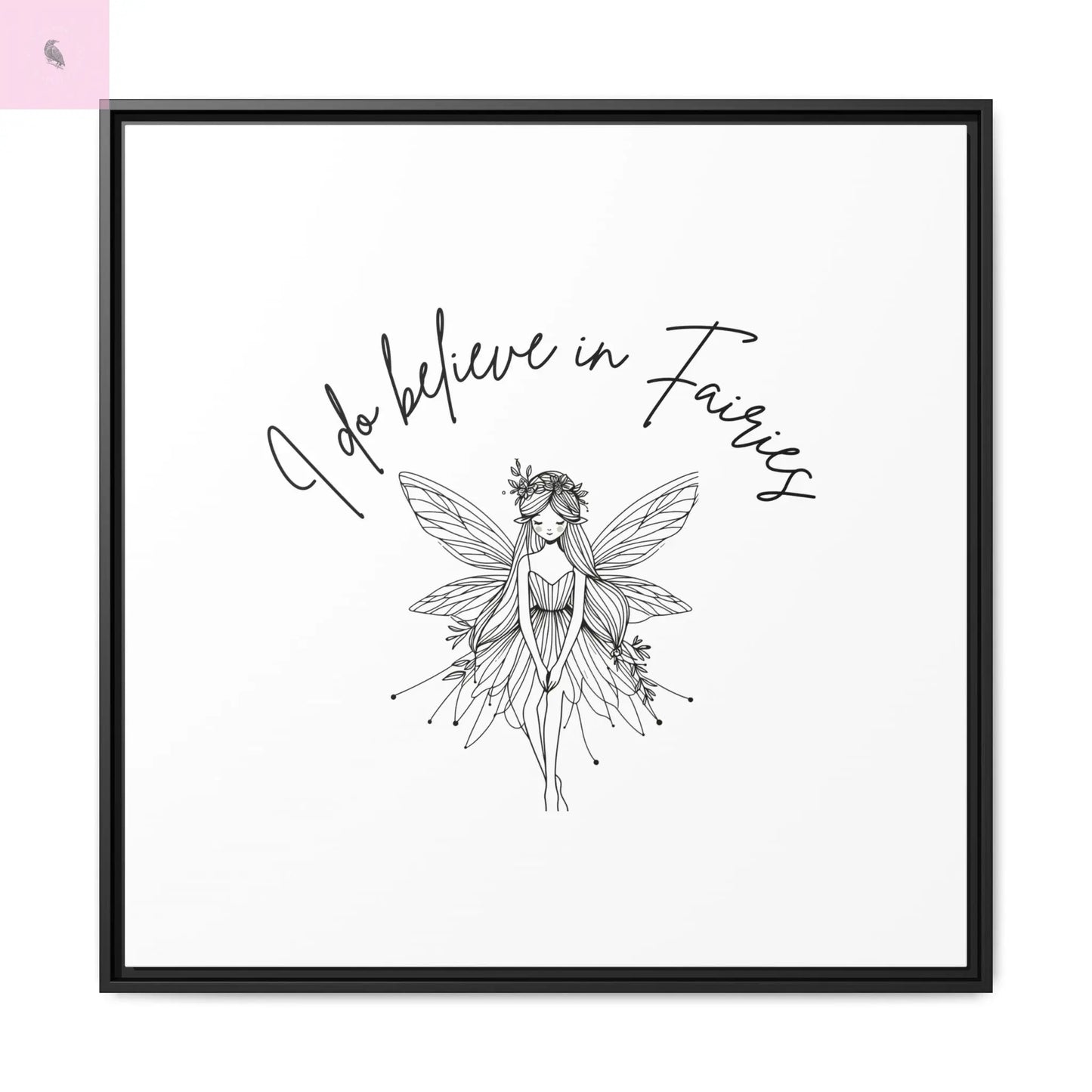 Fairies Canvas, Framed (Multi-color) - The flirty crow