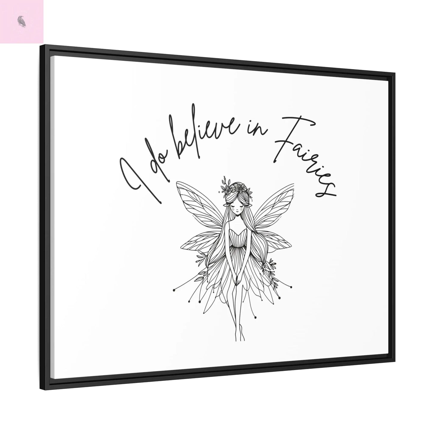 Fairies Canvas, Framed (Multi-color) - The flirty crow