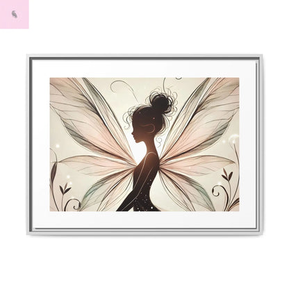 Framed Canvas Fairy wall art - The flirty crow