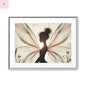 Framed Canvas Fairy wall art - The flirty crow