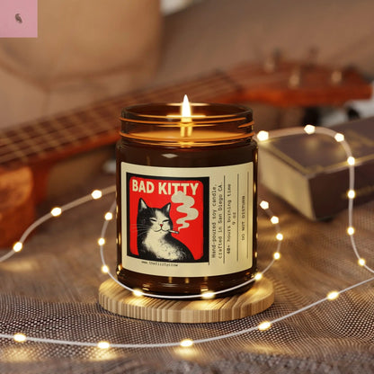 Bad Kitty Scented Soy Candle - Relaxing Home Fragrance Printify