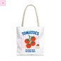 Tomato Vibes Tote Bag, Grocery tote,  Beach bag, travel tote,gift for gardener, veggie lover, Fun Gift for Foodies, Garden Lovers The flirty crow