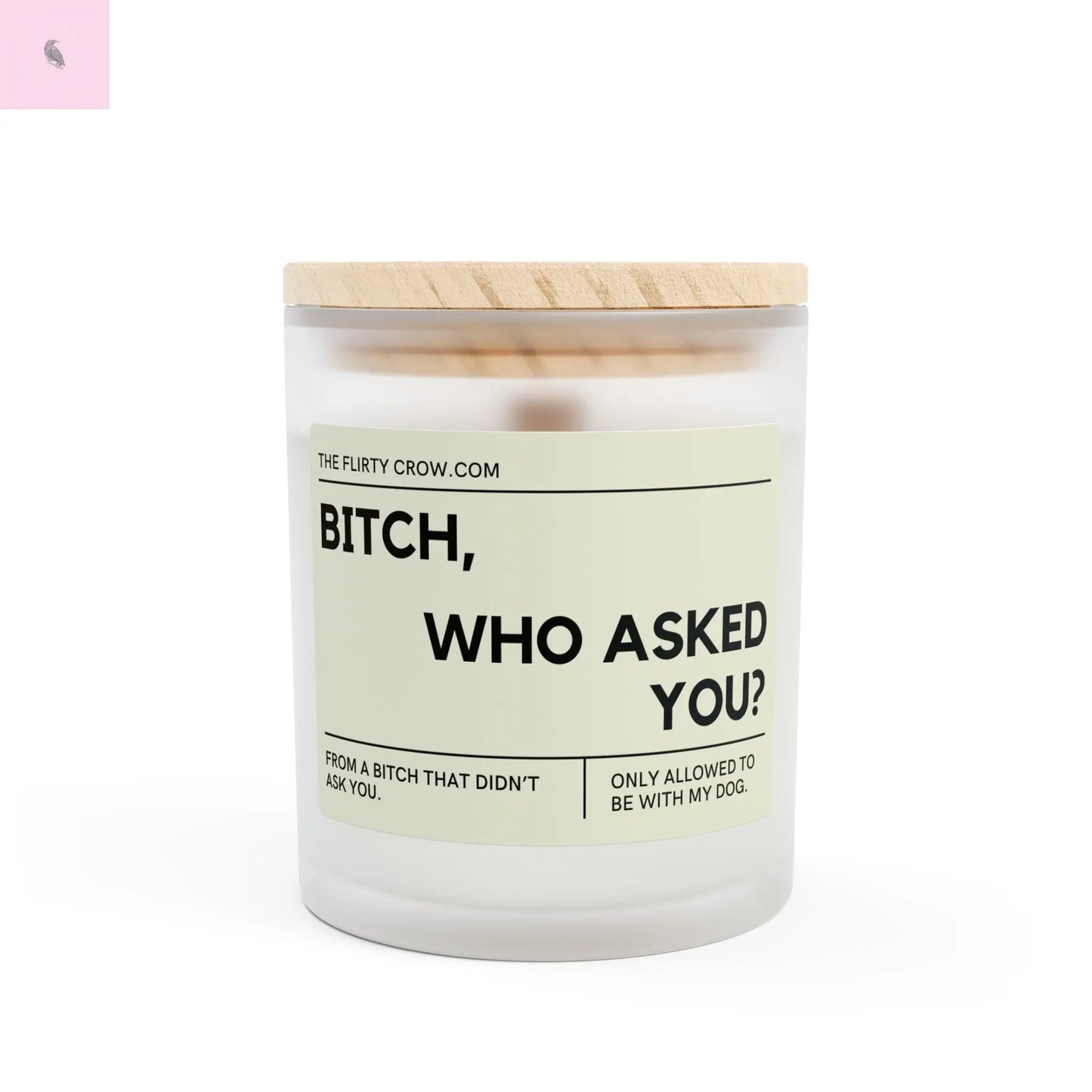 Leave me alone moody Scented Candle the flirty crow