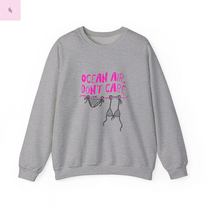 Beach Crewneck Sweatshirt ,Ocean lover, Summer Vibes Sweatshirt, beachy vibe,  Beach vacation Sweater, Casual Outfit, Summer Apparel Printify