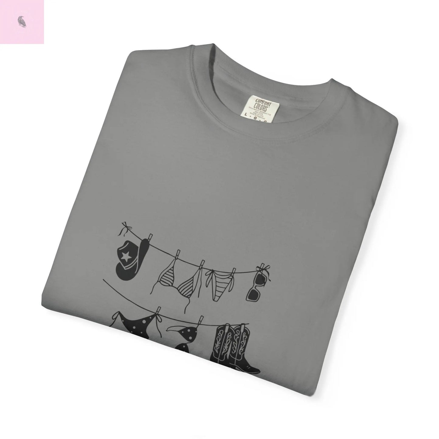 Cowgirl Summer Unisex Tee, Comfort Colors Beach Top, cowgirl style,Gift for Her, Vacation vibes, beach lover tee The flirty crow