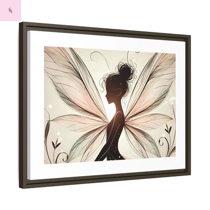 Framed Canvas Fairy wall art - The flirty crow