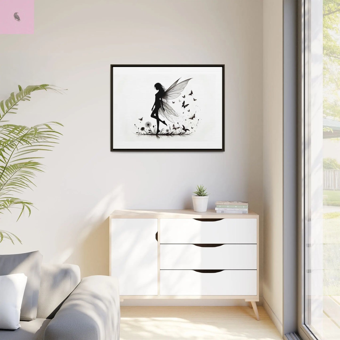 Fairy Canvas Wall Art - The flirty crow