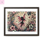 Framed Canvas Fairy art - The flirty crow