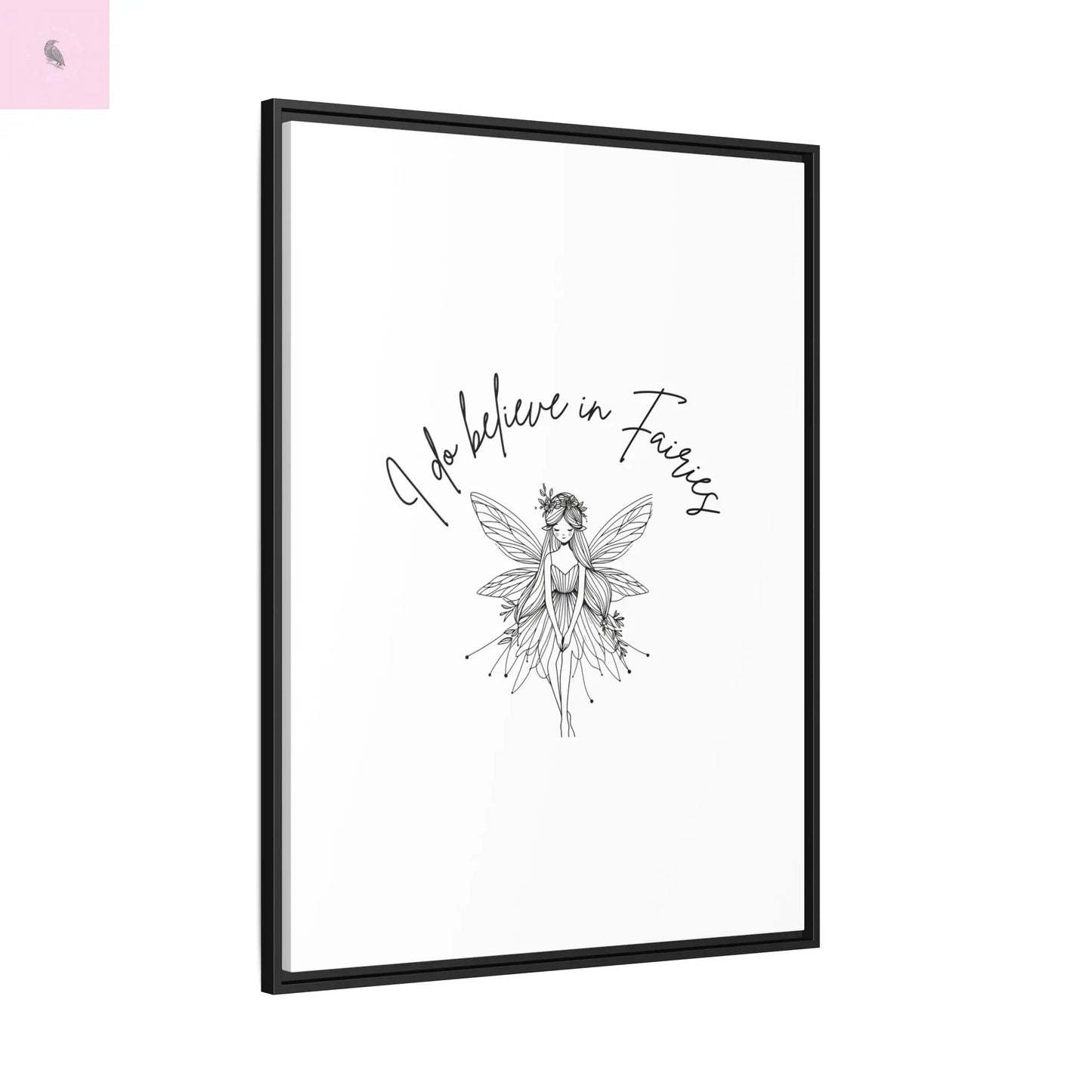 Fairies Canvas, Framed (Multi-color) - The flirty crow