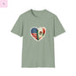 Hispanic Heritage Mexico America Flags Unisex T-Shirt The flirty crow