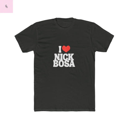I Love Nick Bosa Unisex Cotton Crew Tee, Gift for 49er football  Fans,  sporty tshirt, Casual Wear, Game Day, Team Spirit The flirty crow
