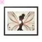 Framed Canvas Fairy wall art - The flirty crow