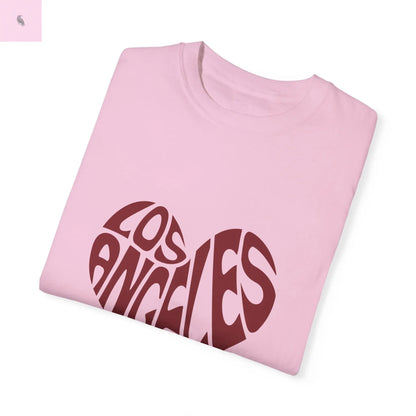 Los Angeles Heart Unisex Custom Colors  T-Shirt the flirty crow