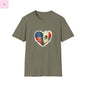 Hispanic Heritage Mexico America Flags Unisex T-Shirt The flirty crow